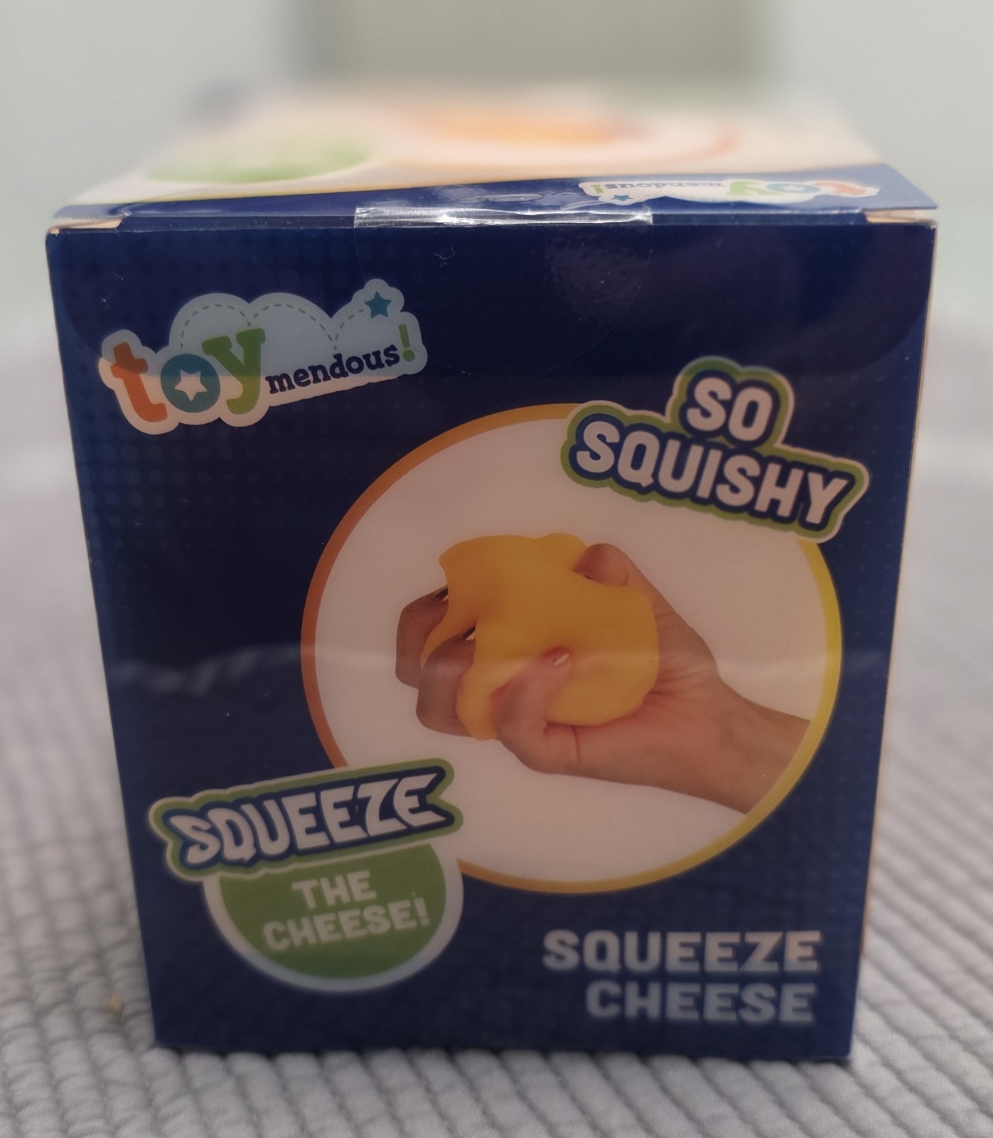 Toymendous! Squeeze Cheese Block Large Squishy Stress Relief Fidget Sensory New