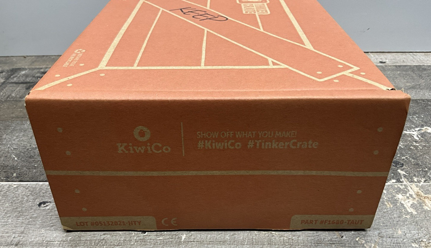 KIWICO TINKER CRATE WOODEN AUTOMATION STEM KIT F1680-TAUT AGES 9+ NEW OPEN BOX