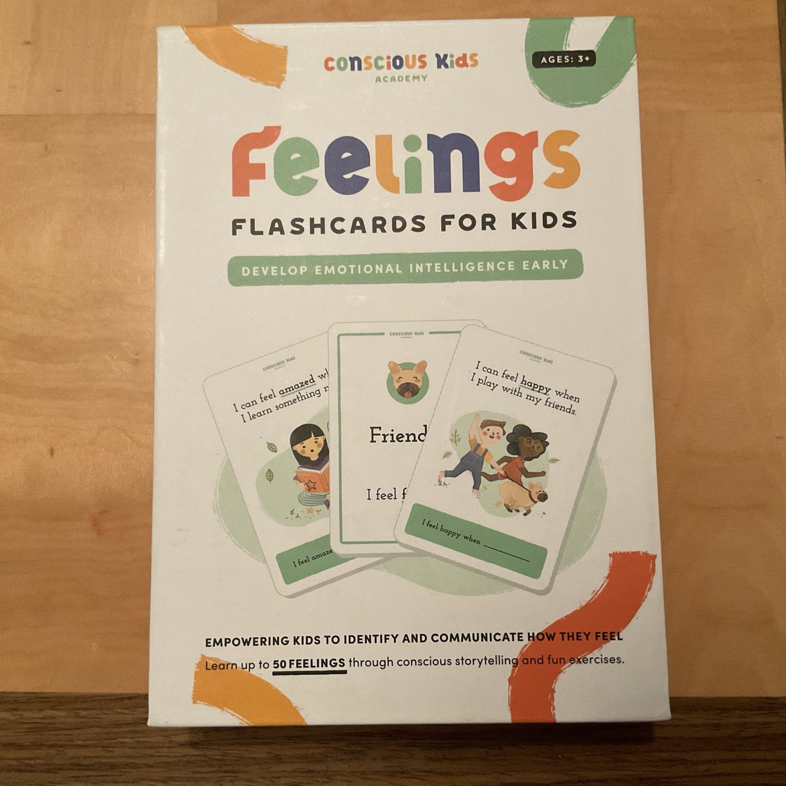 Feeling Flash cards For Kids By Conscious Kids Academy Ages- 3 And Up