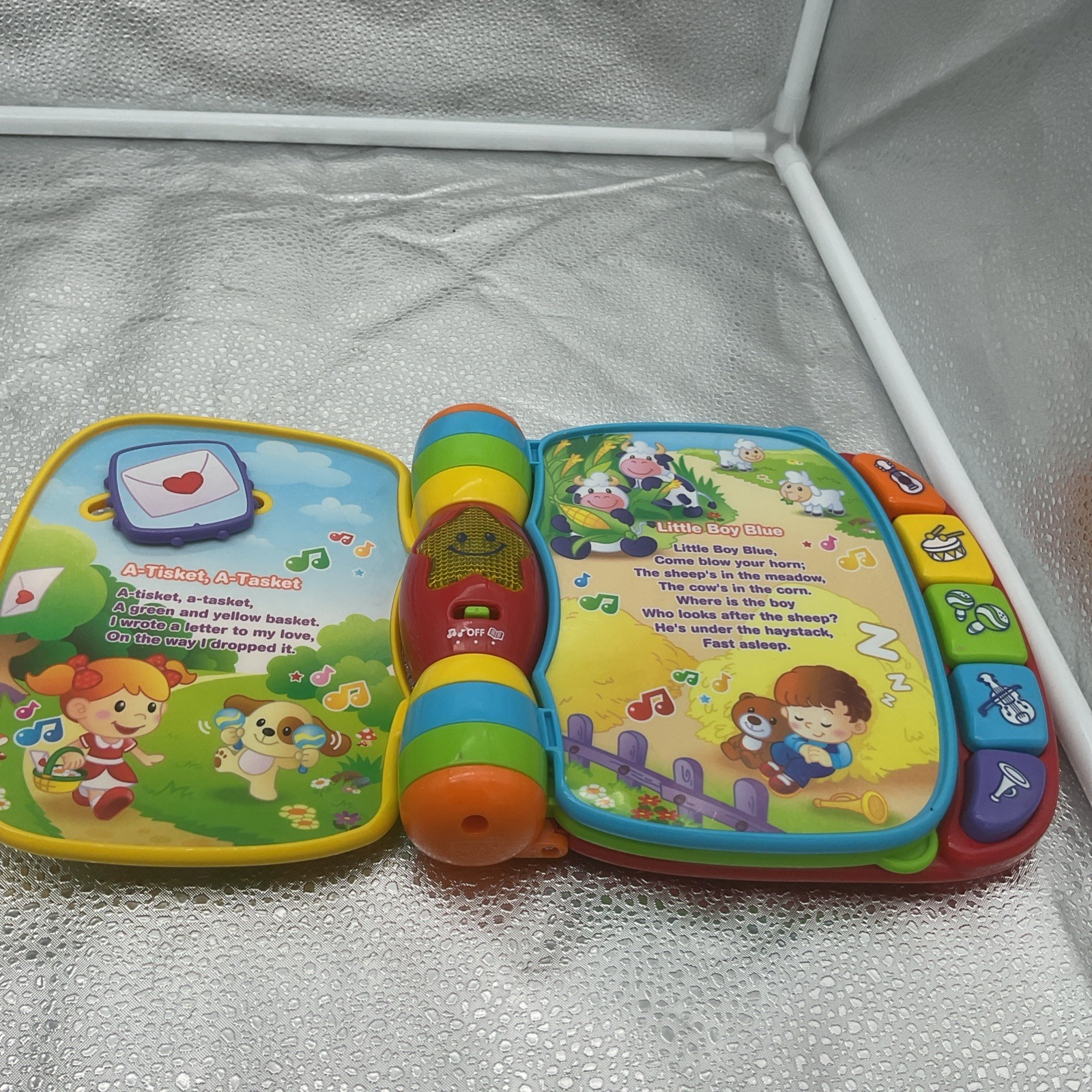 VTech Musical Rhymes Book | Red Interactive Nursery Rhyme Toy | Lights & Sounds
