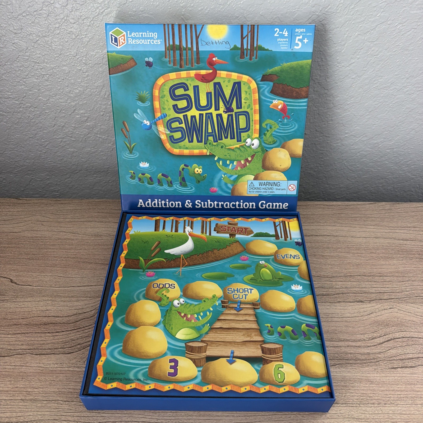 Sum Swamp Addition & Subtraction Game Learning Resources Math Board Game Ages 5+