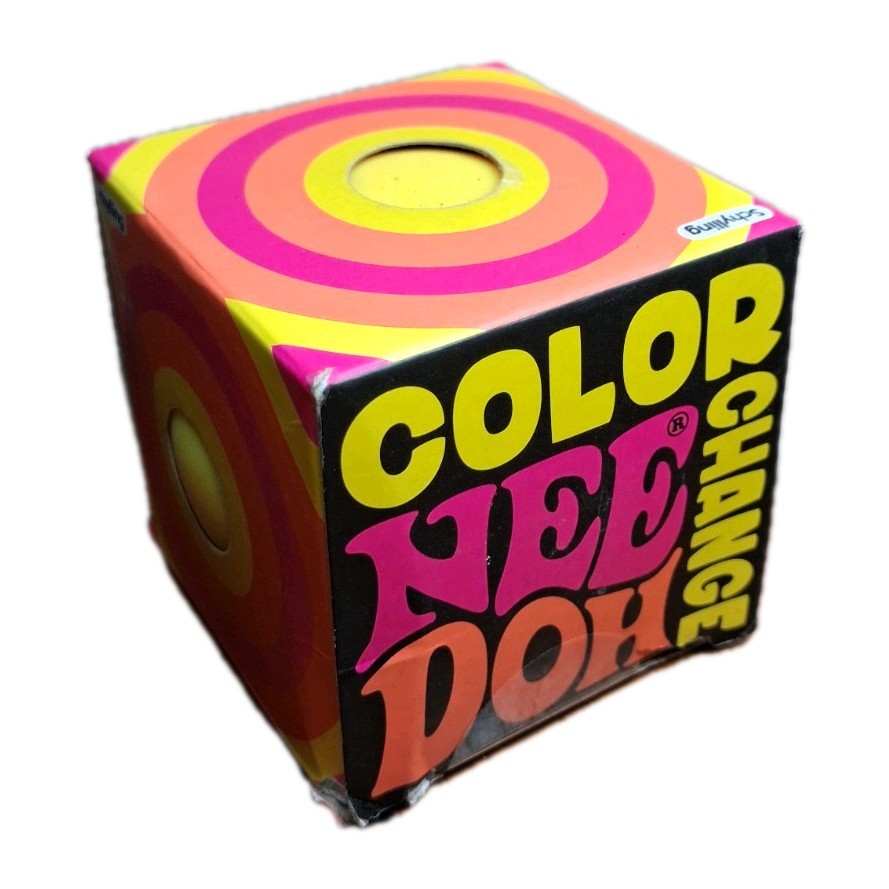 Nee Doh Color Change Ball Stress Fidget Squeeze Sensory Toy Yellow Free Shipping
