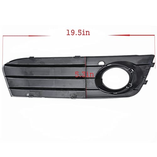 Front Bumper Fog Light Grille Grill Cover Replacement for A4 B8 A4L 2009-2012