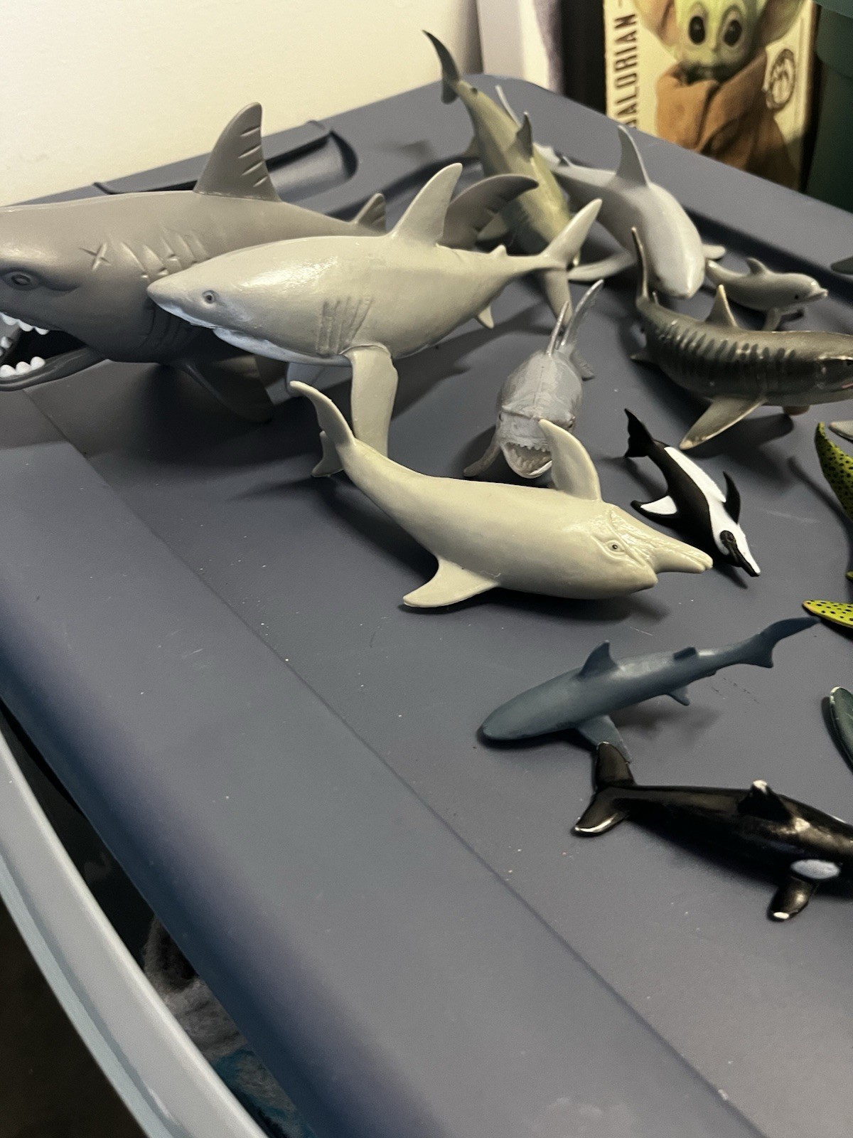 PLAY VISIONS miniature plastic SHARK animals Dolphin
