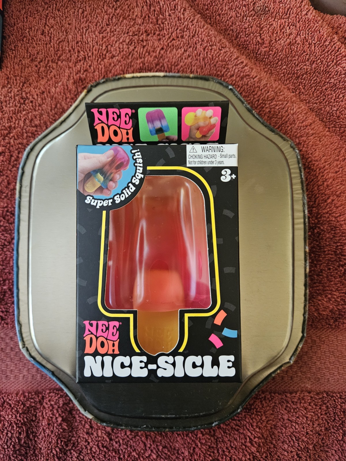 AUTHENTIC Nee Doh Nice-Sicle Popsicle Pink/Orange Brand New Unopened And Sealed