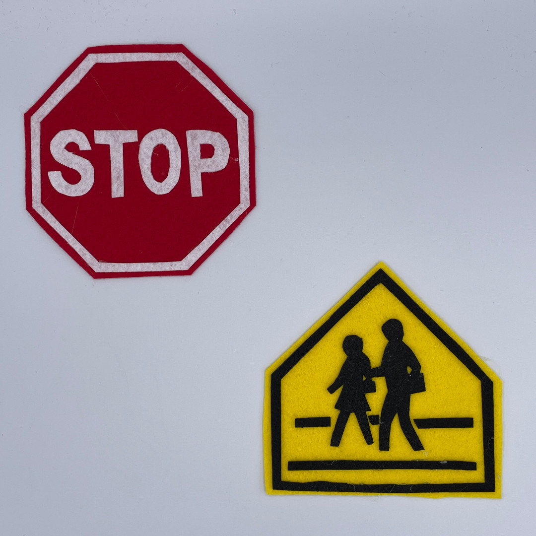 Safety Sign Set for Felt Story Sample Set for Felt /Flannel Board Play w/ Rhyme