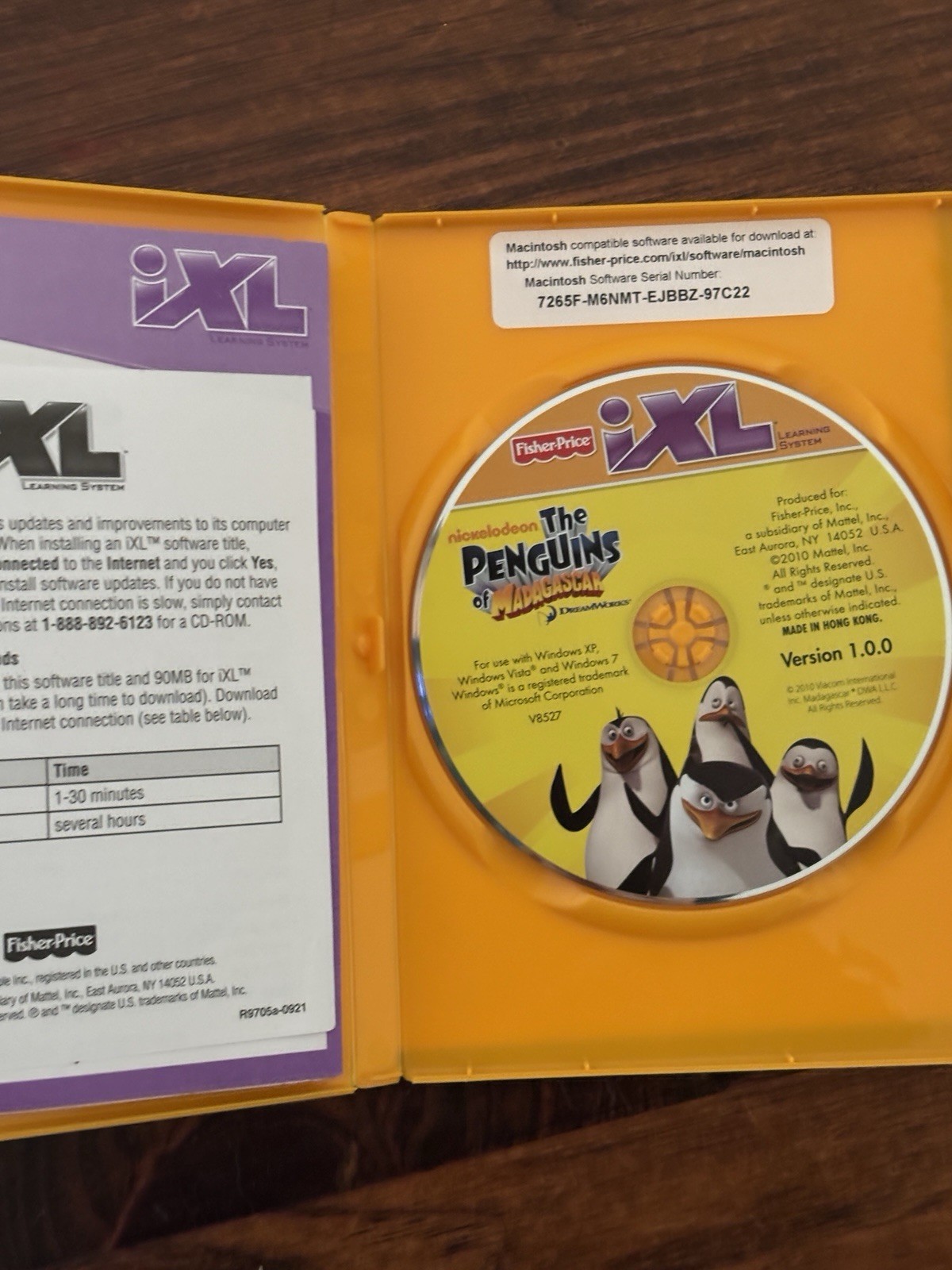 Fisher Price iXL Software Lot 3 Games Batman Shrek Penguins Learning System Gift