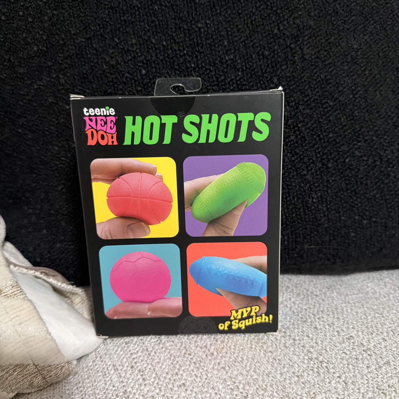 NeeDoh Teenie Hot Shots 4 Pack Squishy Stress Balls Toy New