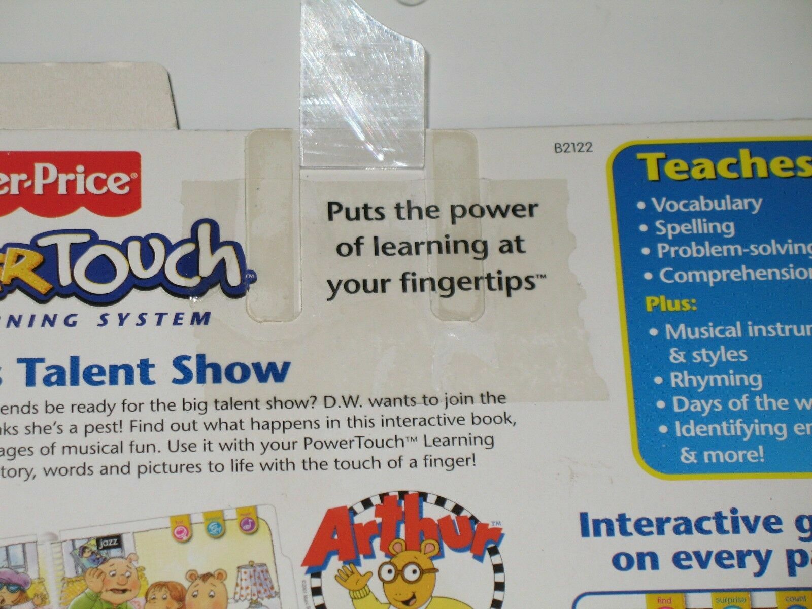 Fisher Price Power Touch Learning Arthur’s Talent Show NEW but PACKAGING WORN