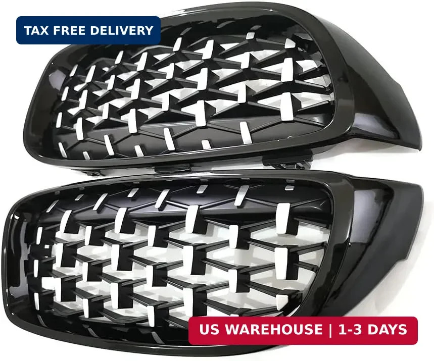 Chrome Diamond Kidney Grill for BMW 4 Series F32 F33 F36 (2014-2019) F82 F83 M3