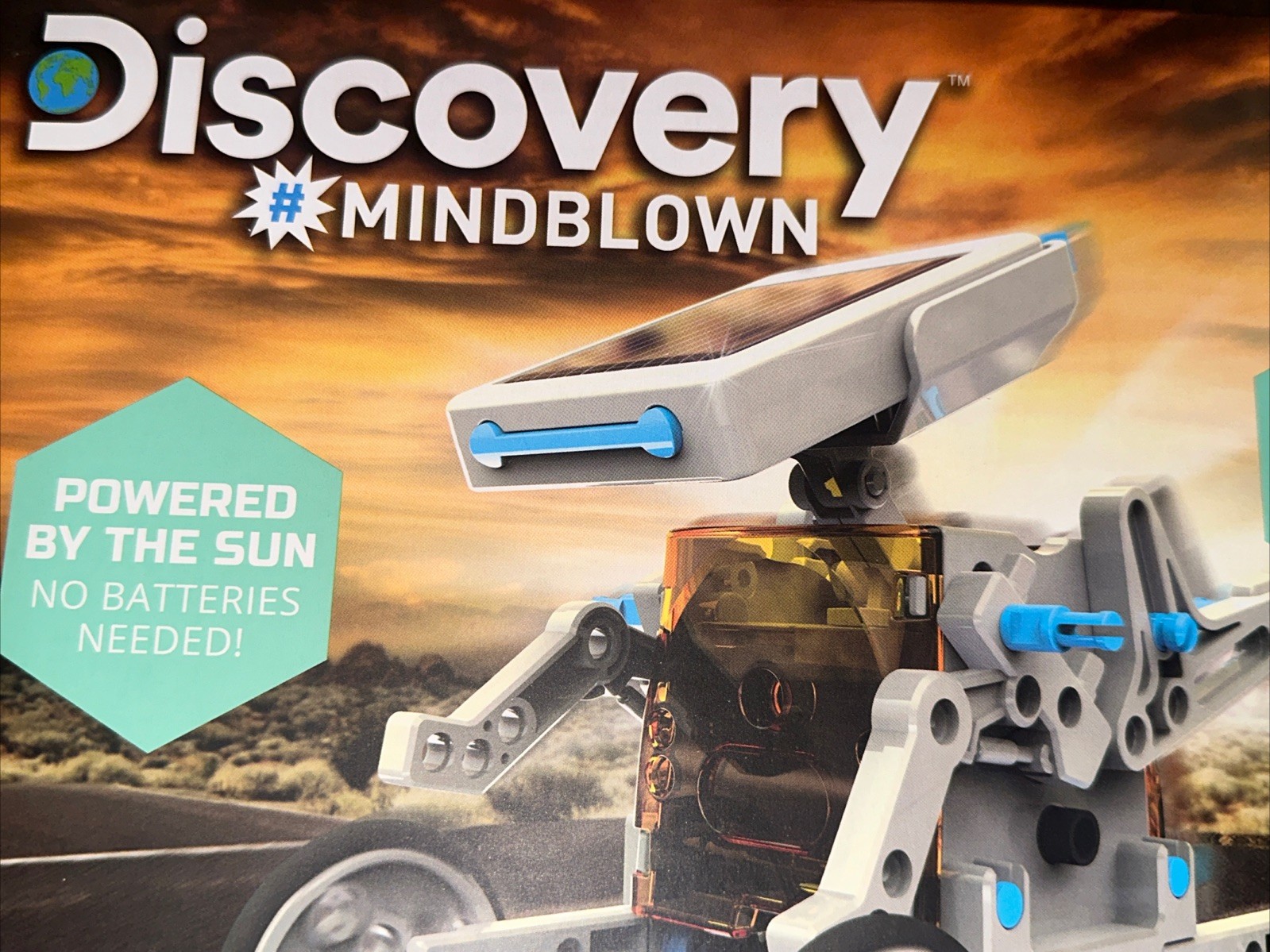 NEW Discovery Kids Mindblown STEM 12-in-1 Solar Robot 197-Piece Creation Kit