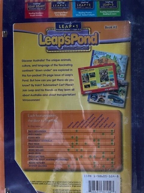 60 Leapfrog Leap Pad Leapstart Leap’s Pond On The Move! Ages 4-6