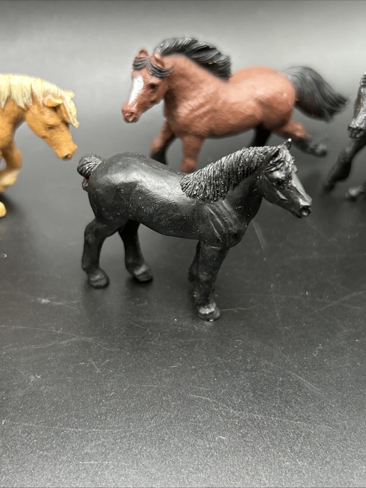 Safari LTD 2” mini horse Lot 6 Animal Figurine farm toy figure 1990s