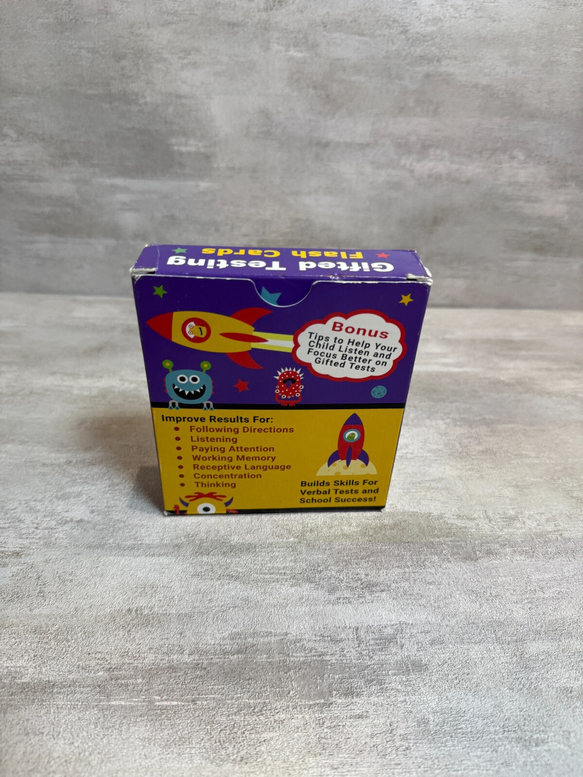 Gifted Testing Flash Cards 1st to 2nd Grade Following Directions