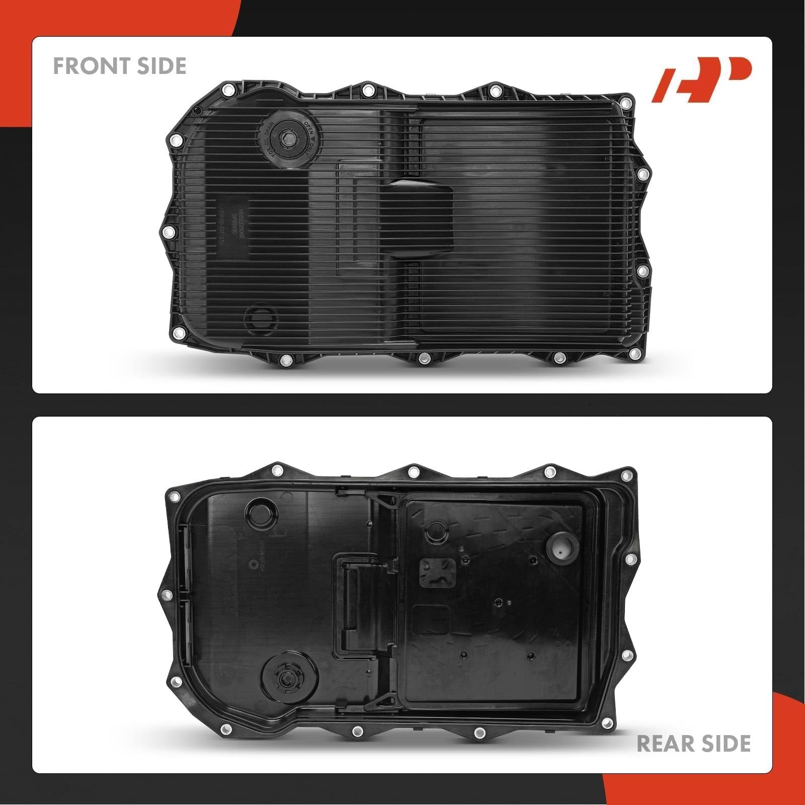 A-Premium Transmission Oil Pan with Gasket & Drain Plug Compatible Ram…