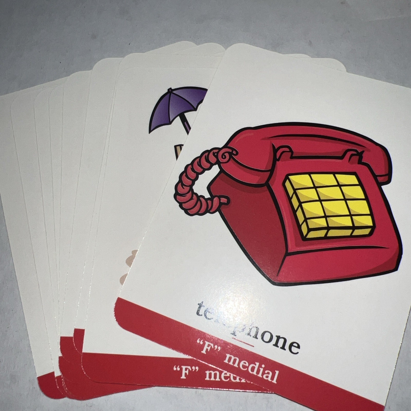 1998 Webber Articulation Cards Deck 13- “F” Sound Incomplete 52 Cards w/Case