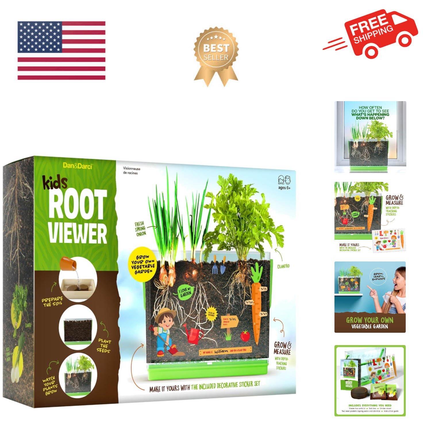 Root Viewer Kit for Kids – Grow Plant Science Educational Toy