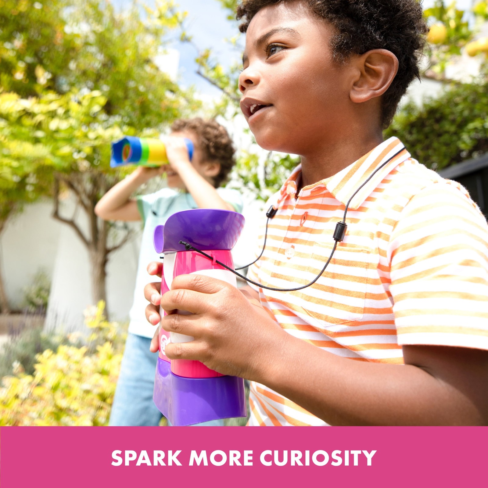Insights GeoSafari Pink Kidnoculars, Scince Toys, Binoculars for Ages 3 and up