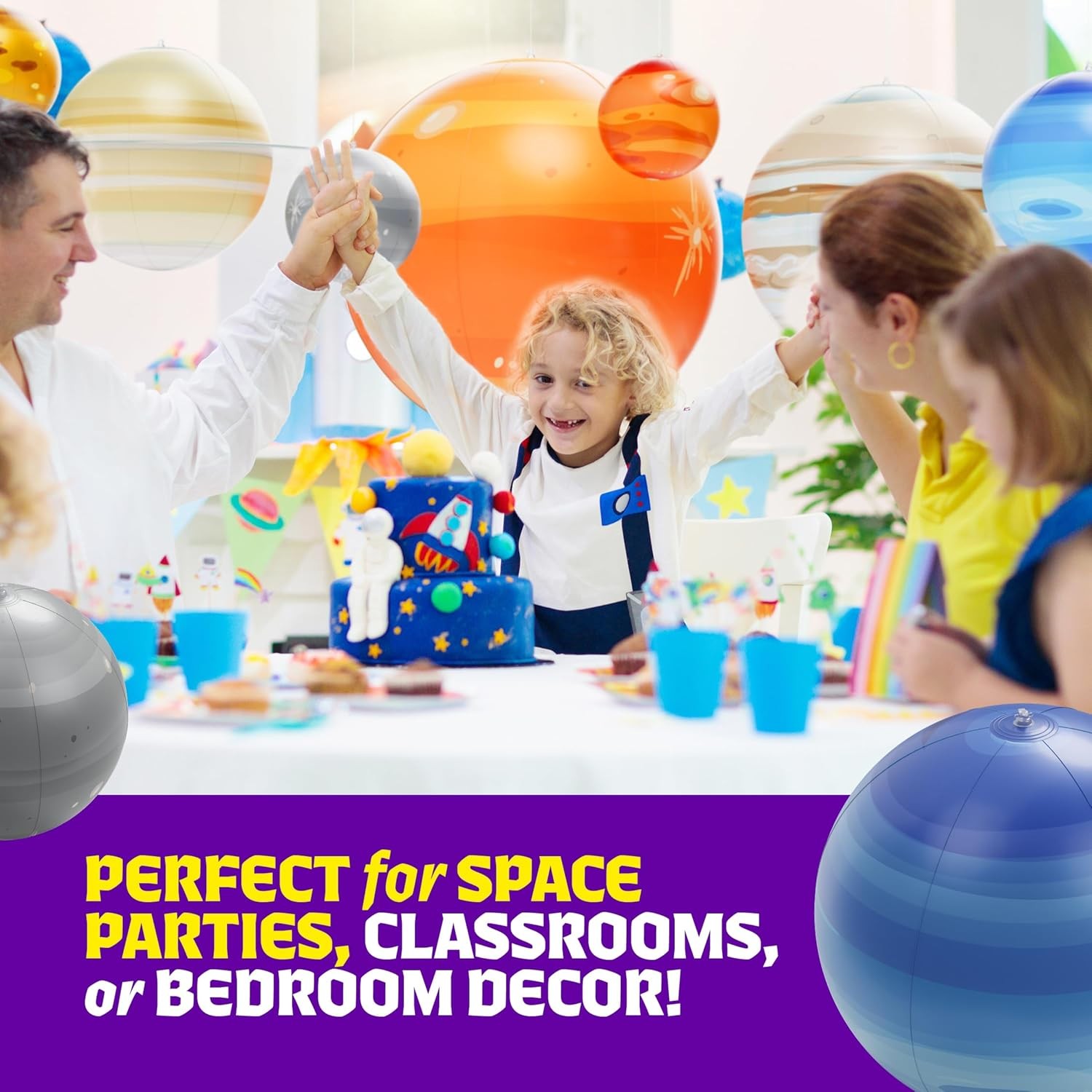 Inflatable Solar System Planets for Kids – Science Toys – Boys Room Decor