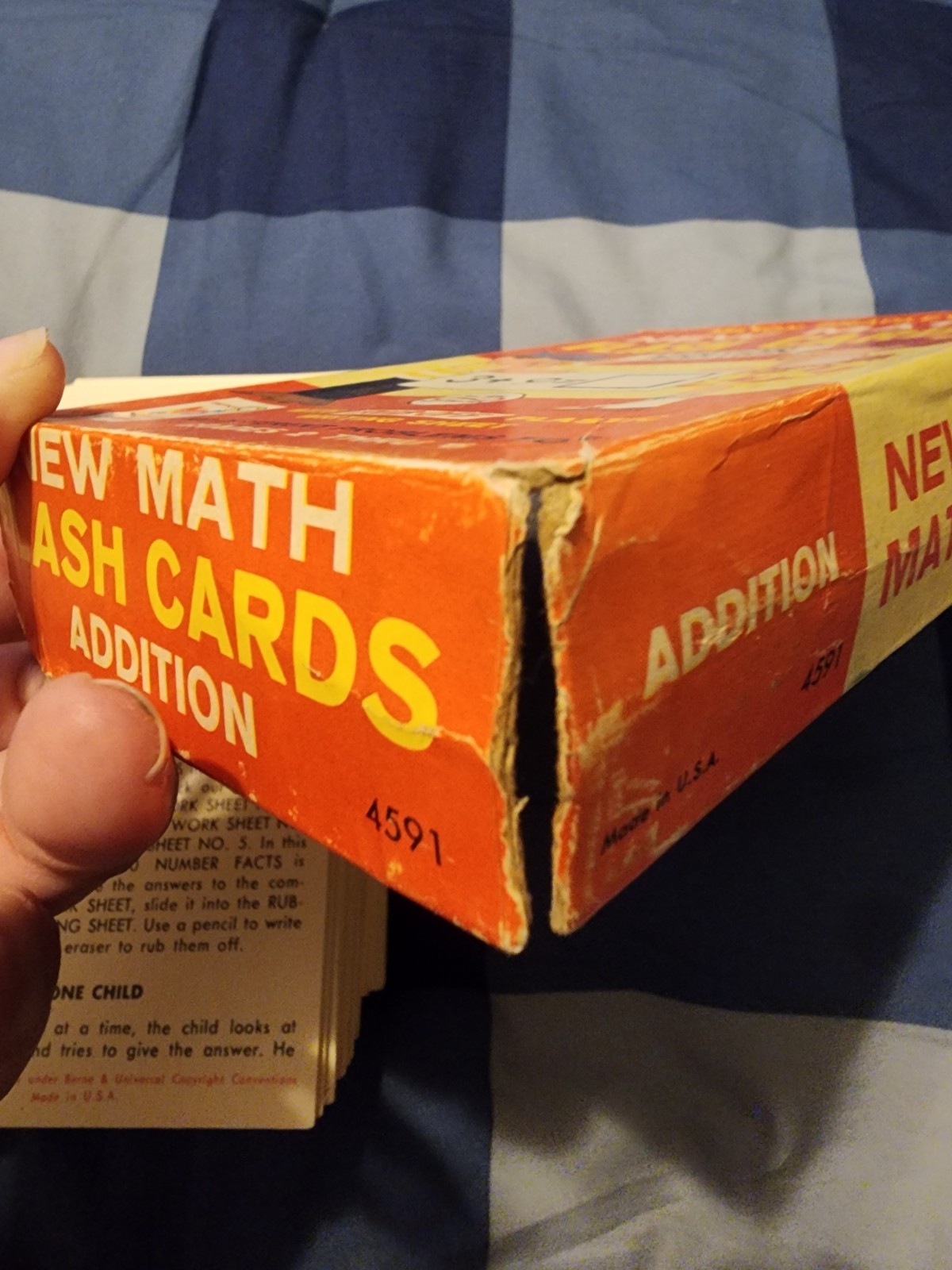 Vintage 1960s Milton Bradley New Math Flash Cards Pre-owned