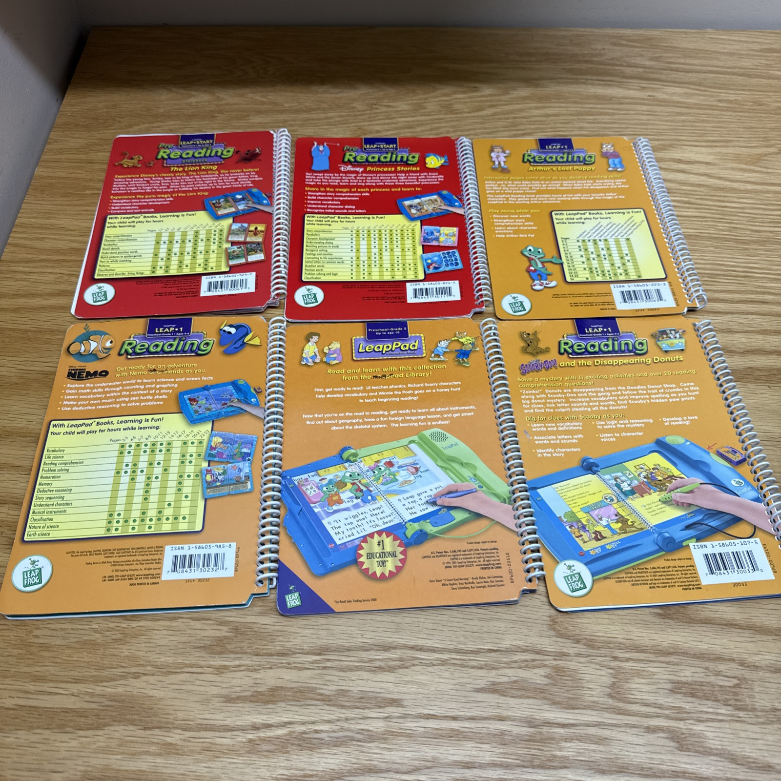 LeapFrog LeapPad Book Lot of 5 Books only Read Description for Book Titles