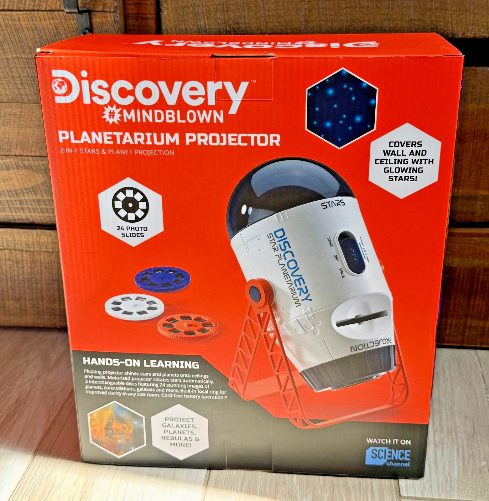NEW ~ Discovery™ #Mindblown 2-in-1 Reversible Planetarium Space Projector, NIB