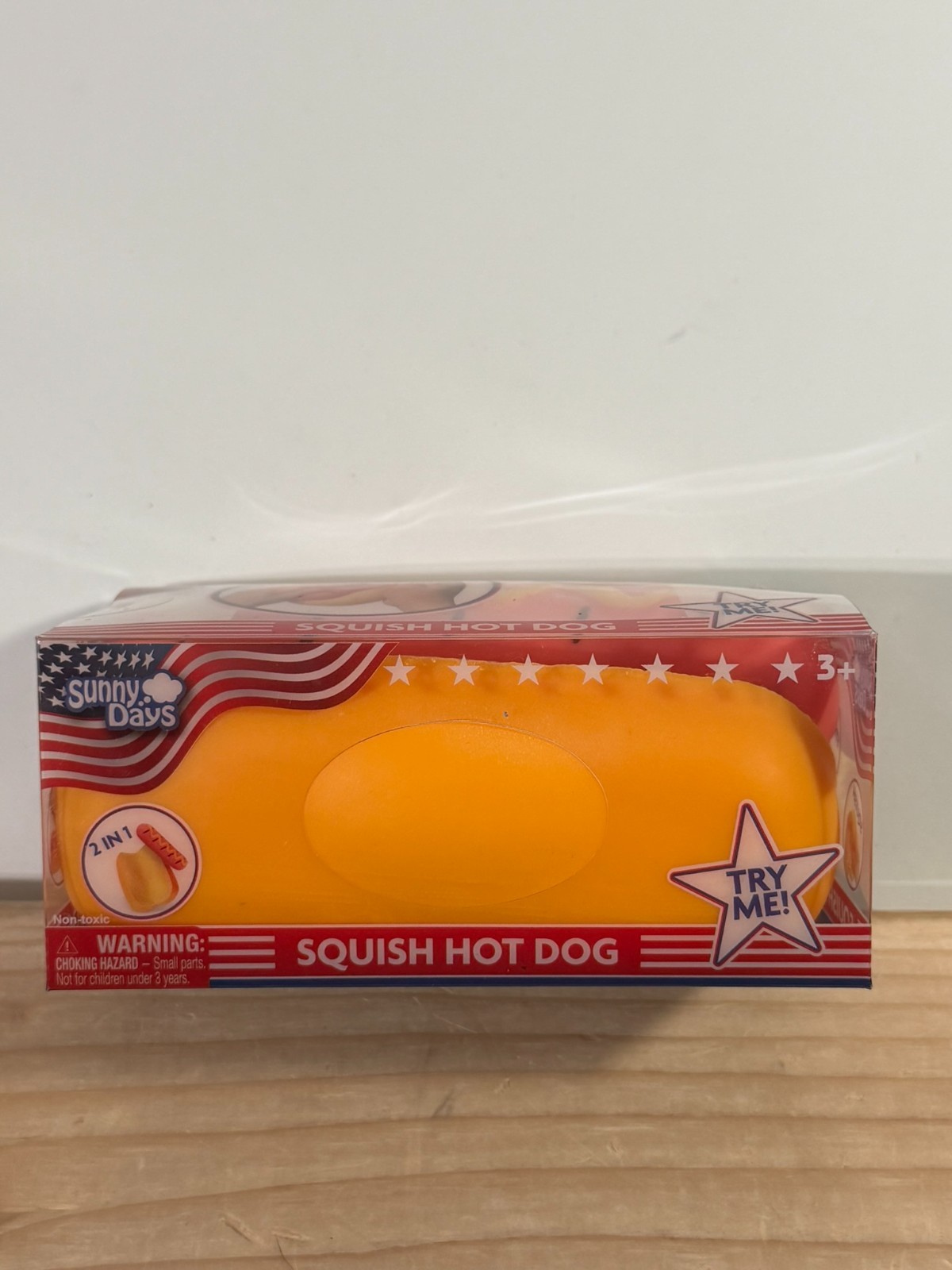 Toymendous Sunny Days Jumbo Hot Dog Squish Viral Summer Squishy Toy New 2026