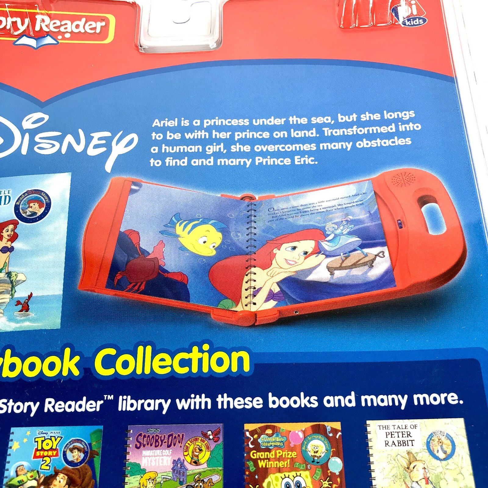 Story Reader – Disney The Little Mermaid Paperback Storybook 2004 – Book & Cart