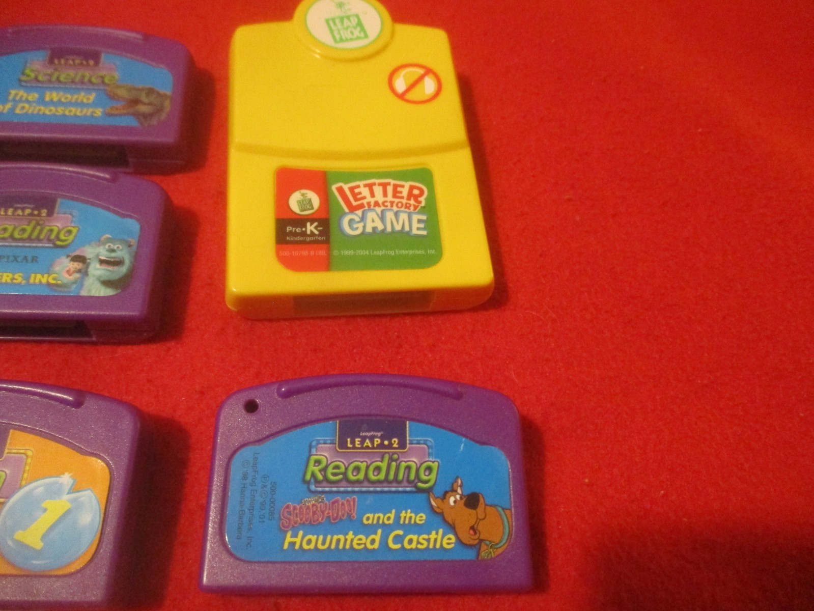 Leap Frog LeapPad 2001 Learning System w/ 6 Books, 8 Cartridges + Case