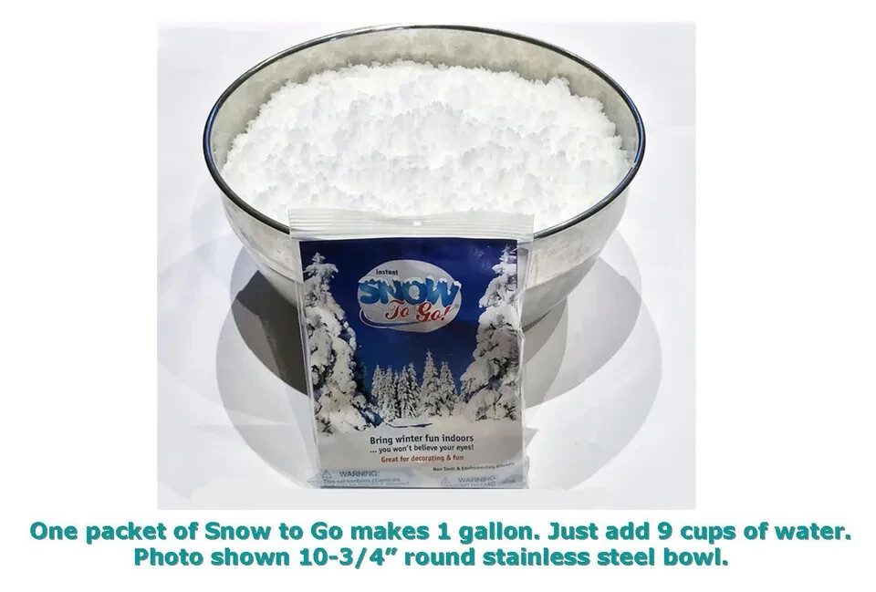 NEW Instant Snow Powder Just Add Water – Autism Sensory – Special Needs, 1 Count