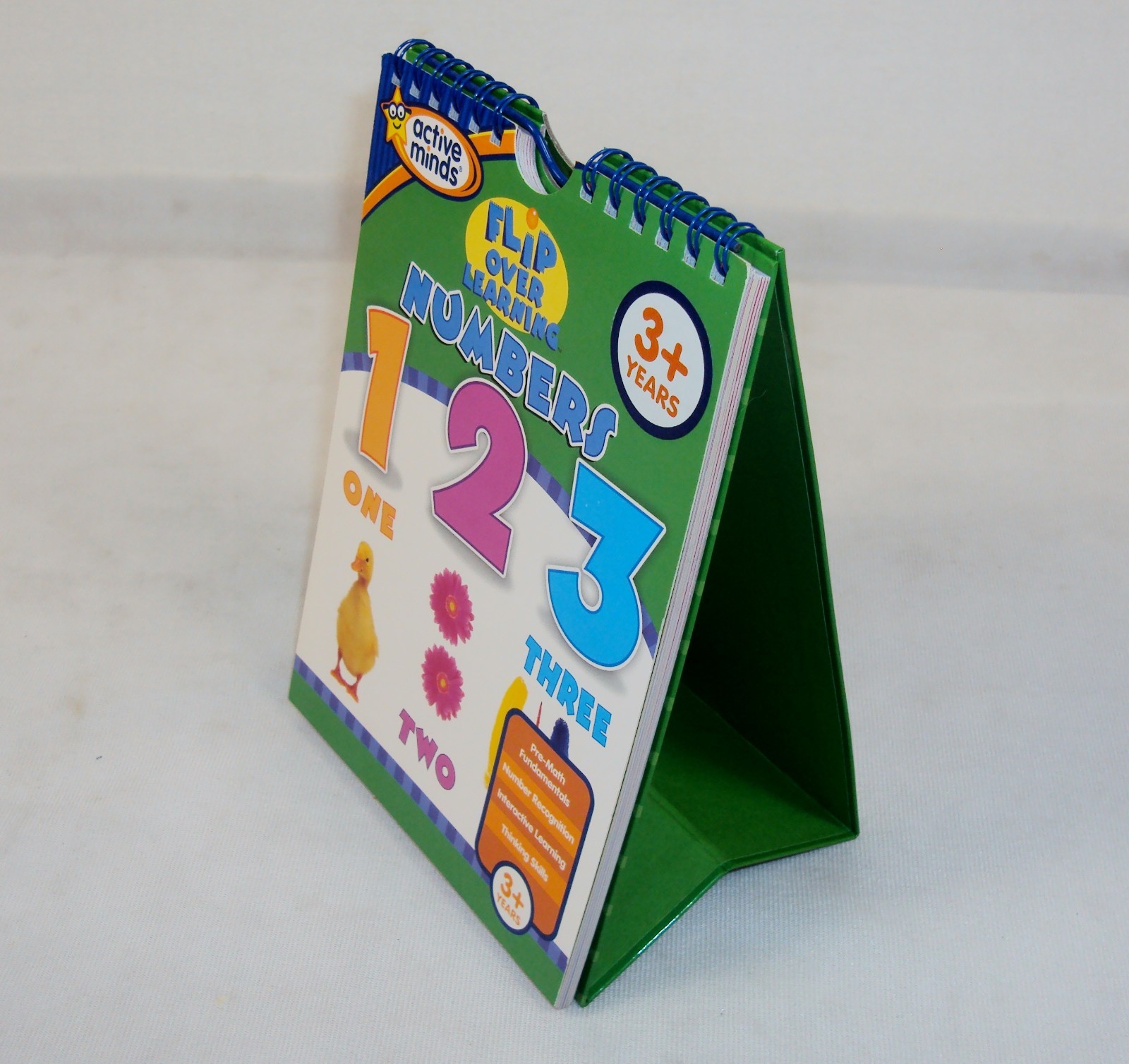 Flip Over Learning NUMBERS ~ Active Minds Flash Card Book For Parents & Children