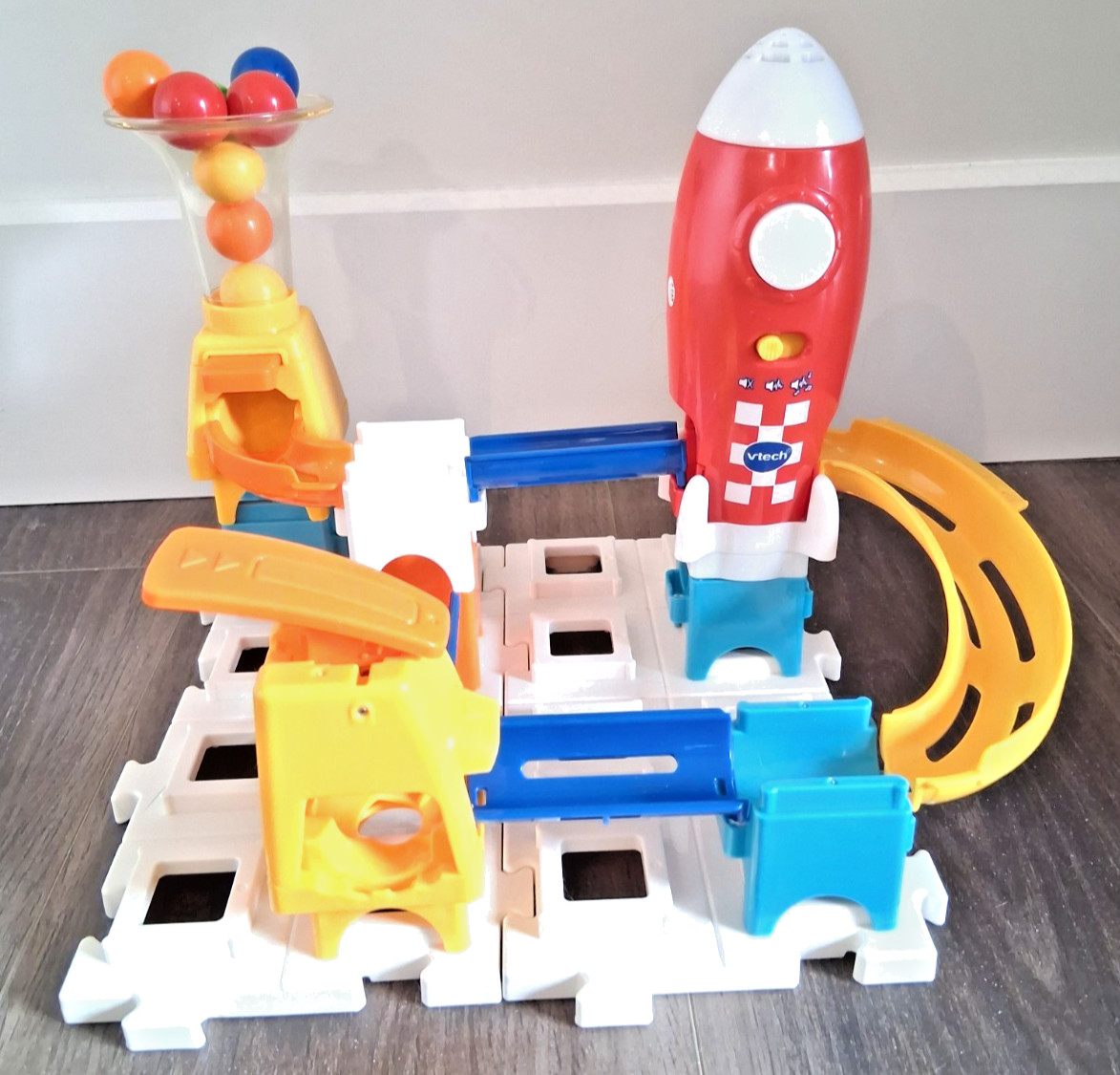 VTech Marble Rush Launchpad Set Complete Tested Lights Sounds w/ Box STEM