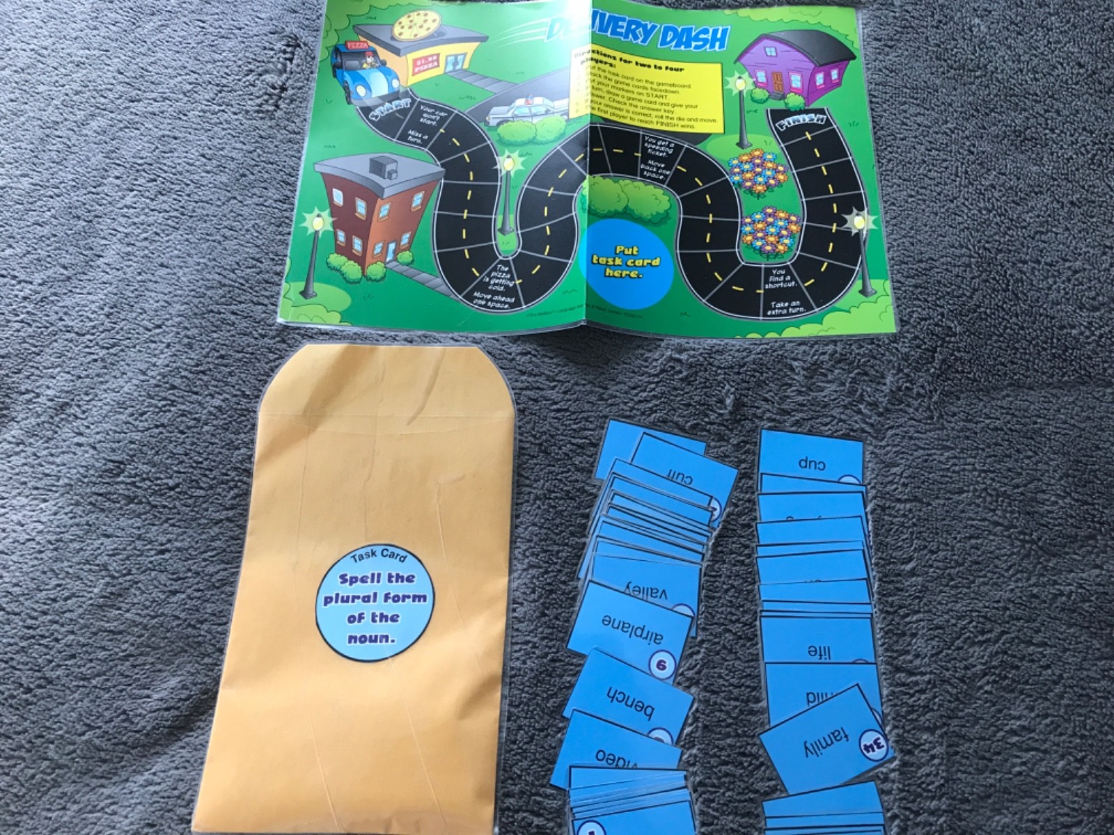Delivery Dash! Plural Nouns teacher game resources 5th grade