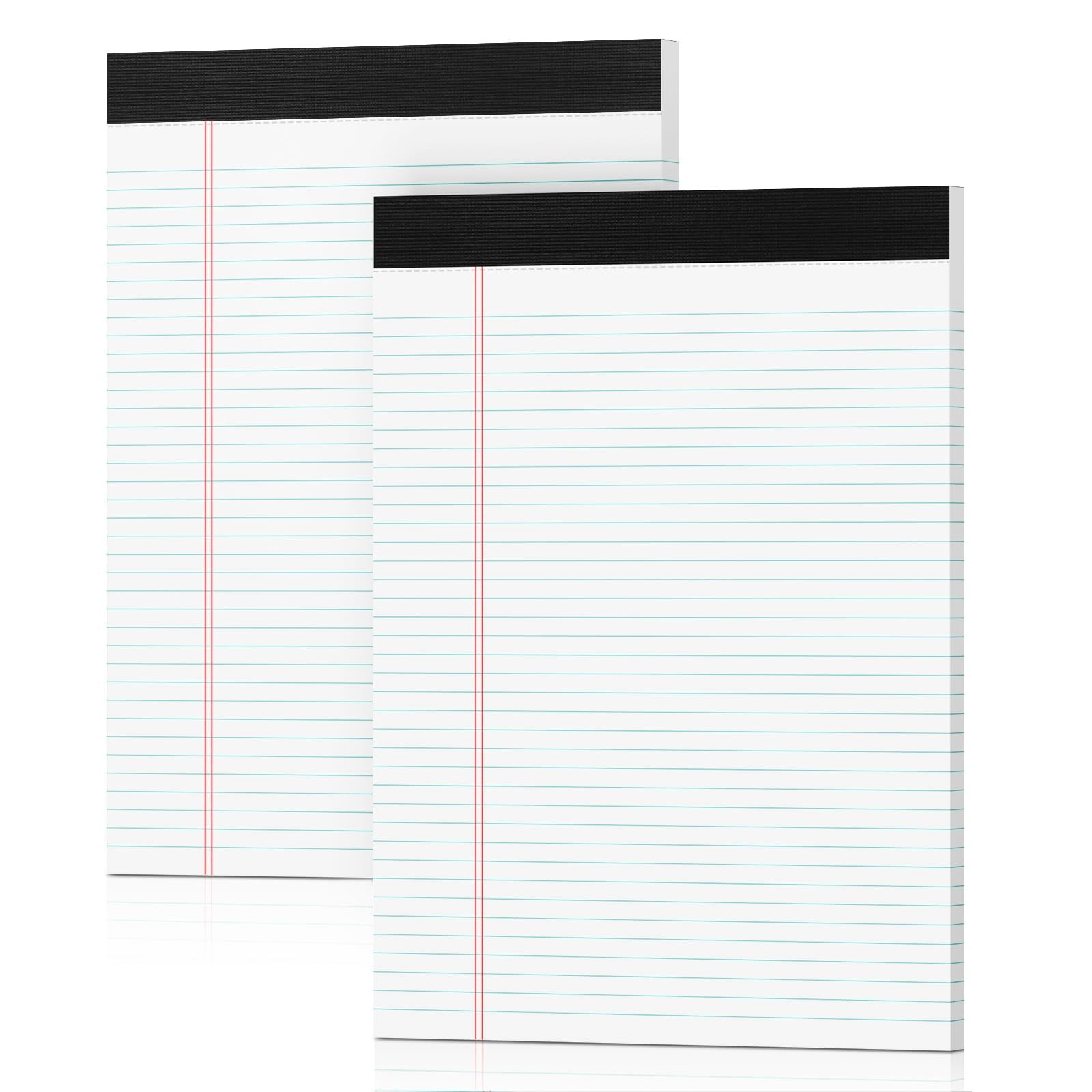 Legal Pads 8.5 x 11 White Note Pads 2 Pack – Double-Sided Printing & Perforat…