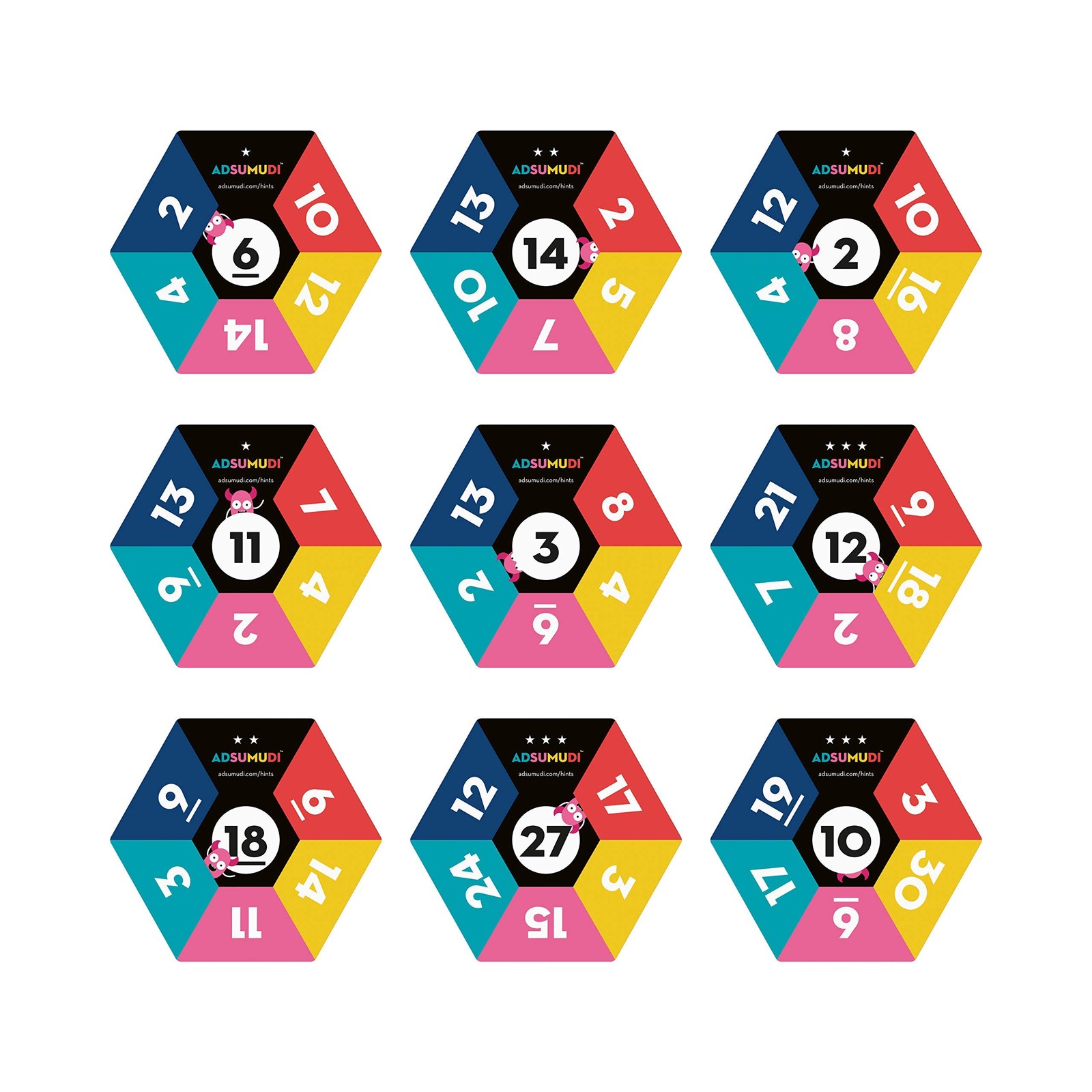 Evermade Adsumudi Math Game – The Monstrously Fun, Smart Game for Kids to Practi