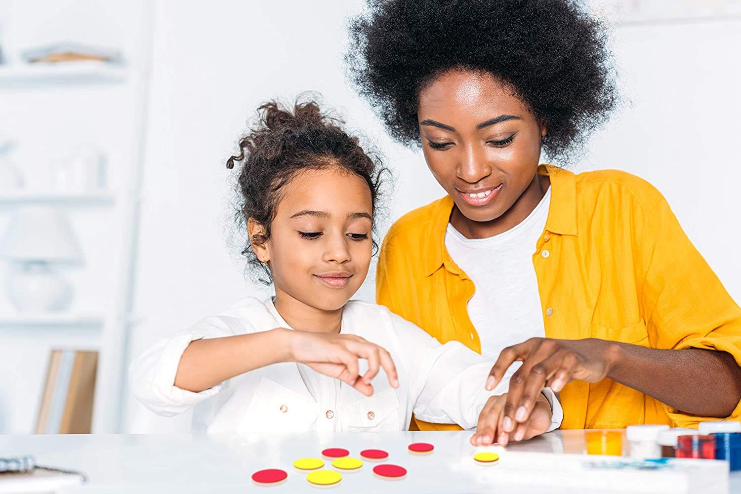 Foam Two-Color Counters, Red and Yellow Counters, Counting Manipulatvies, Math C