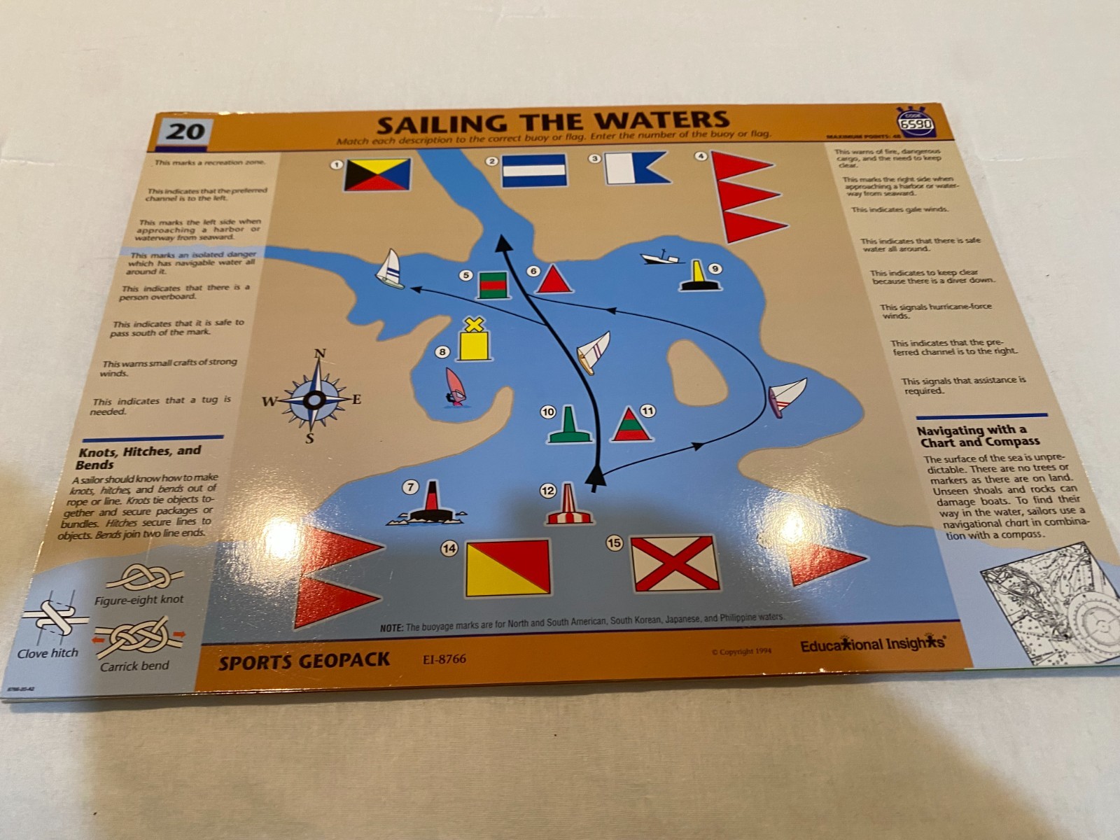 GeoSafari Electronic Learning Game -Sports -EI-8766