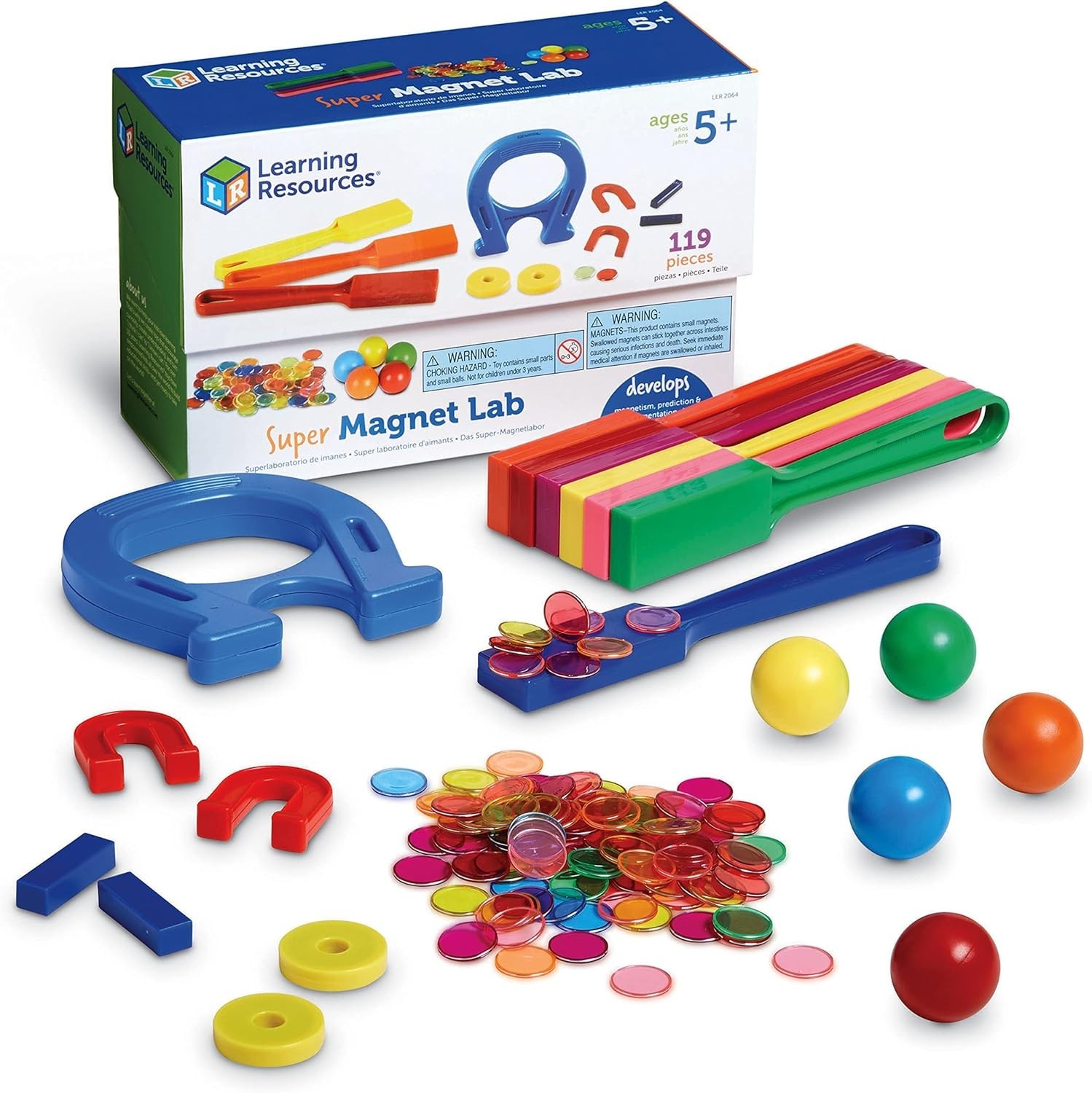 Hands-On Science Magnet Kit, 119 Pieces to Enhance Problem Solving Skills