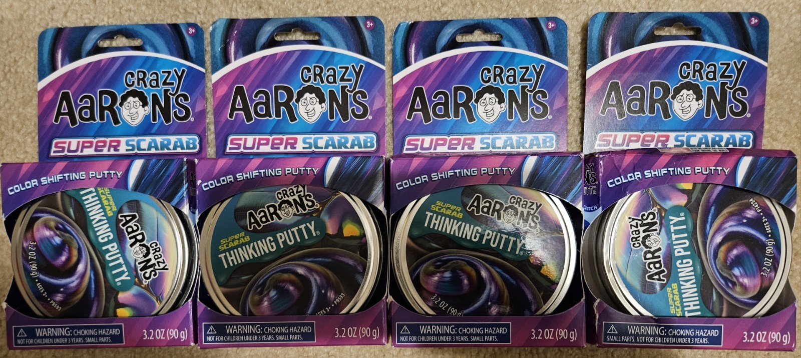 4 Packages Multi-Color Sensory Putty