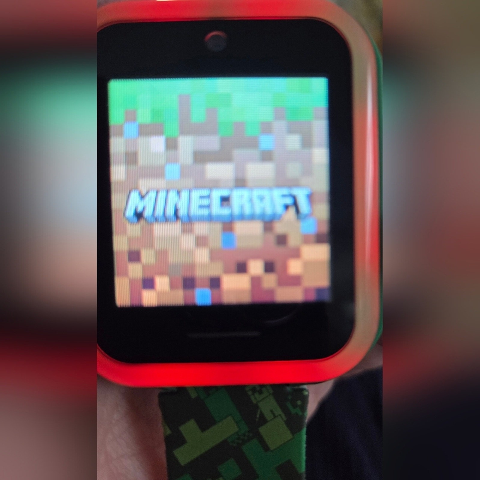 Minecraft Kids Smartwatch Touch screen Camera Video Games Alarm Calculator Green