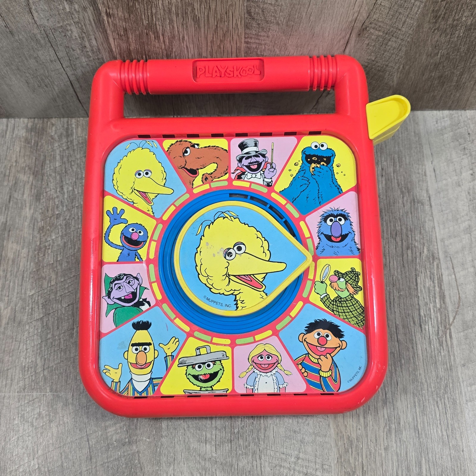 Vintage 1989 Playskool Sesame Street Big Bird See-N-Say Bert Ernie Grover -WORKS
