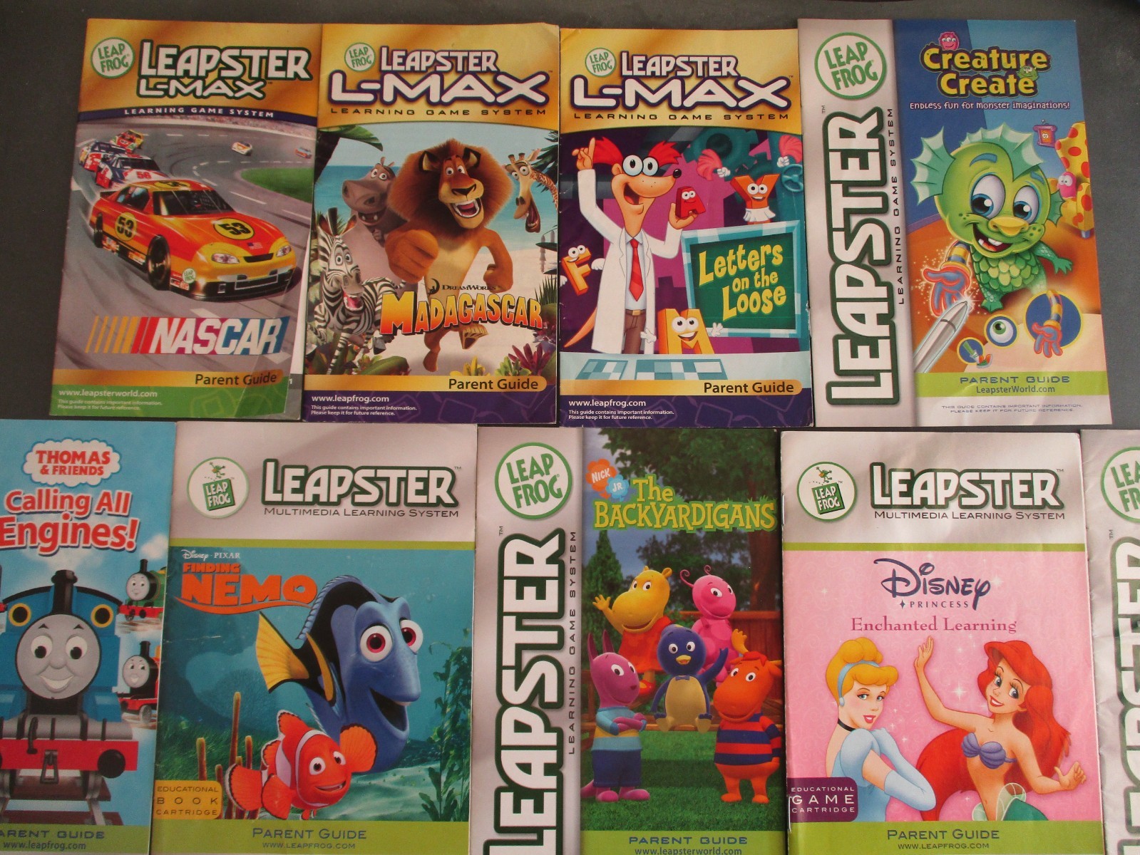 Leap Frog Leapster Lot of 14 Reading Instruction Manual Booklet