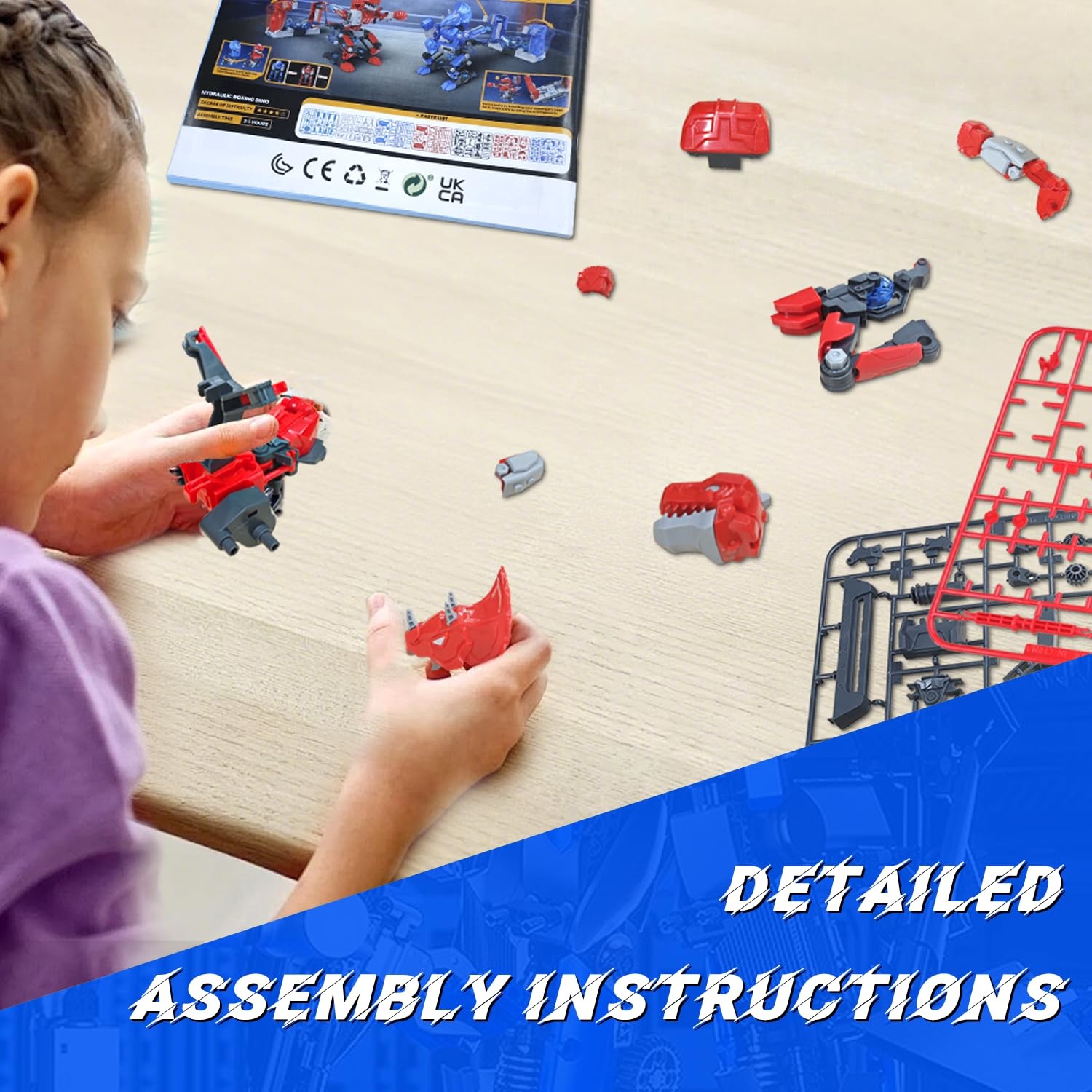 Ritehold Hydraulic Boxing Bots Stem Robot Building Kit 2 Hydraulic Powered