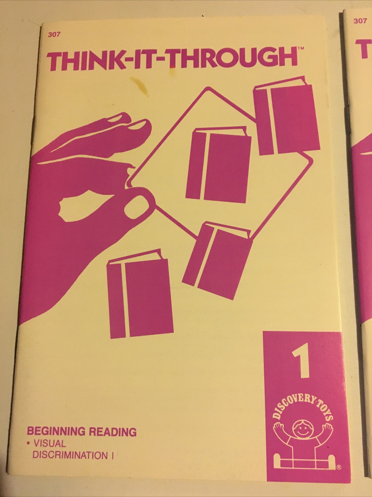 1979 Discovery Toys Think It Through Tile Set 307 Beginning Reading 1 2 3 4 Book