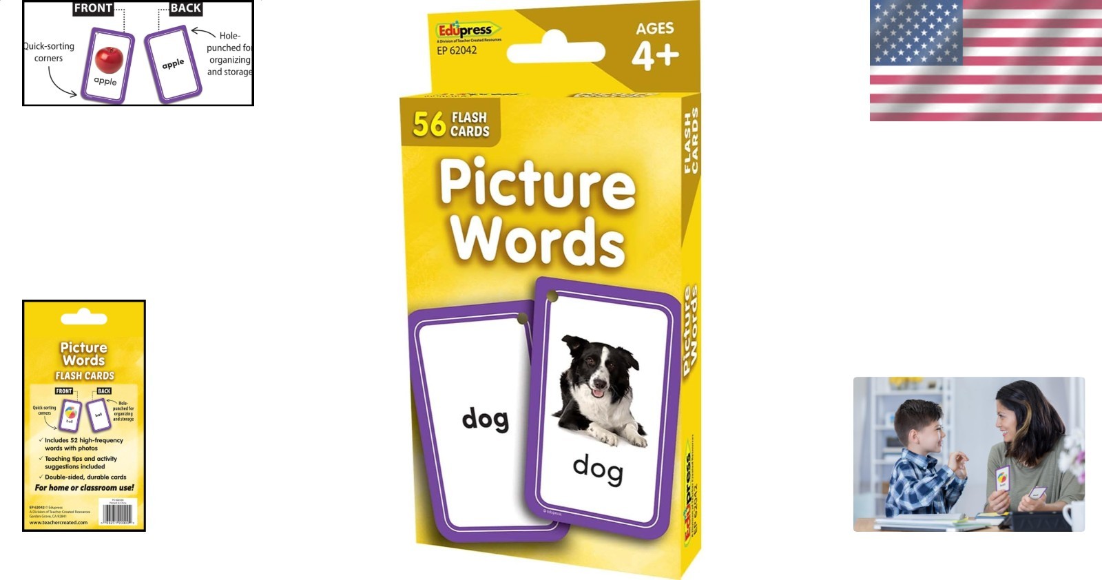 Flash Cards Picture Words Early Language Learning Educational Elementary Scho…