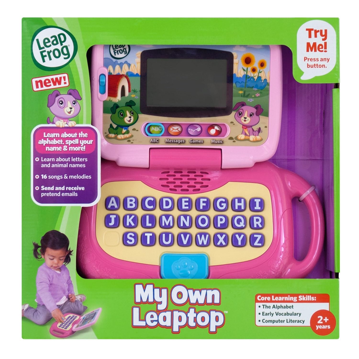 LeapFrog My Own Leaptop, Pink 9.5″ x 5.6″ x 2″,