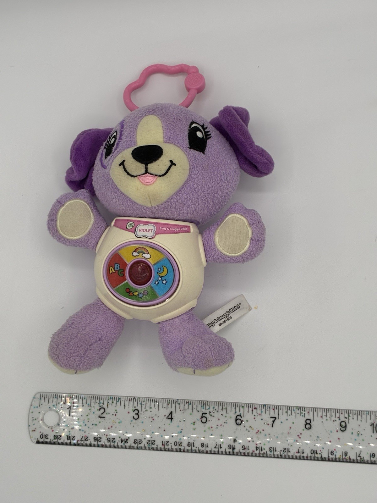 Leap Frog Sing & Snuggle Violet Purple Puppy Musical Interactive Plush Toy WORKS