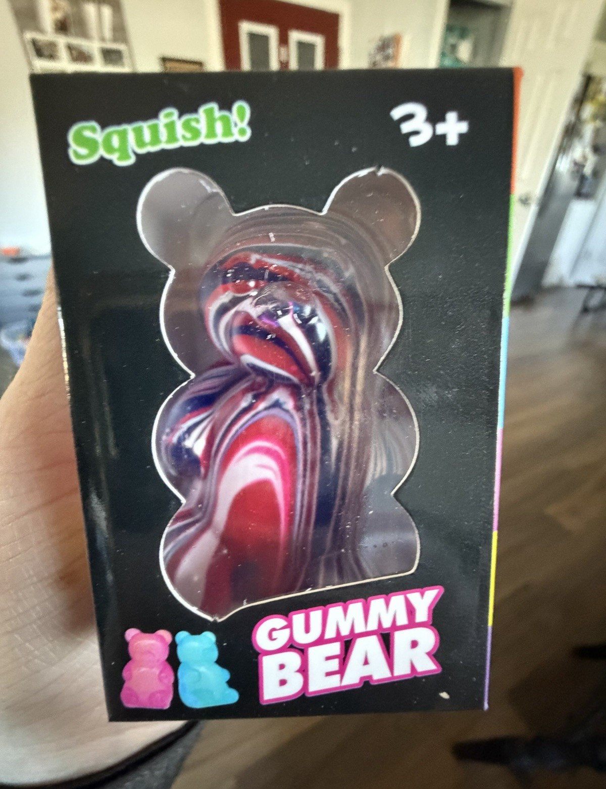 Gummy Bear Squish Tactile Squeeze Toy, Multicolor, Age 3-4 Years, 3+