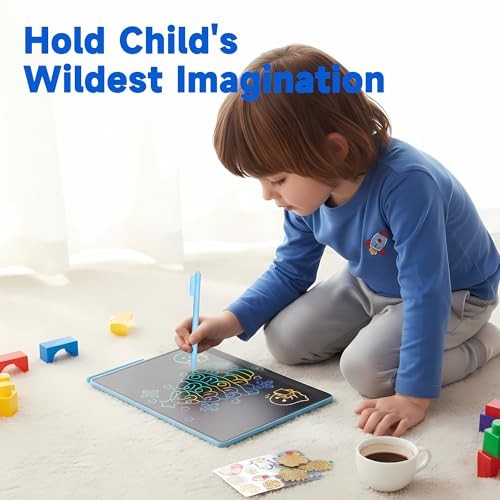 LCD Writing Tablet for Kids – 16 inch Colorful Doodle Board Drawing Pad Blue