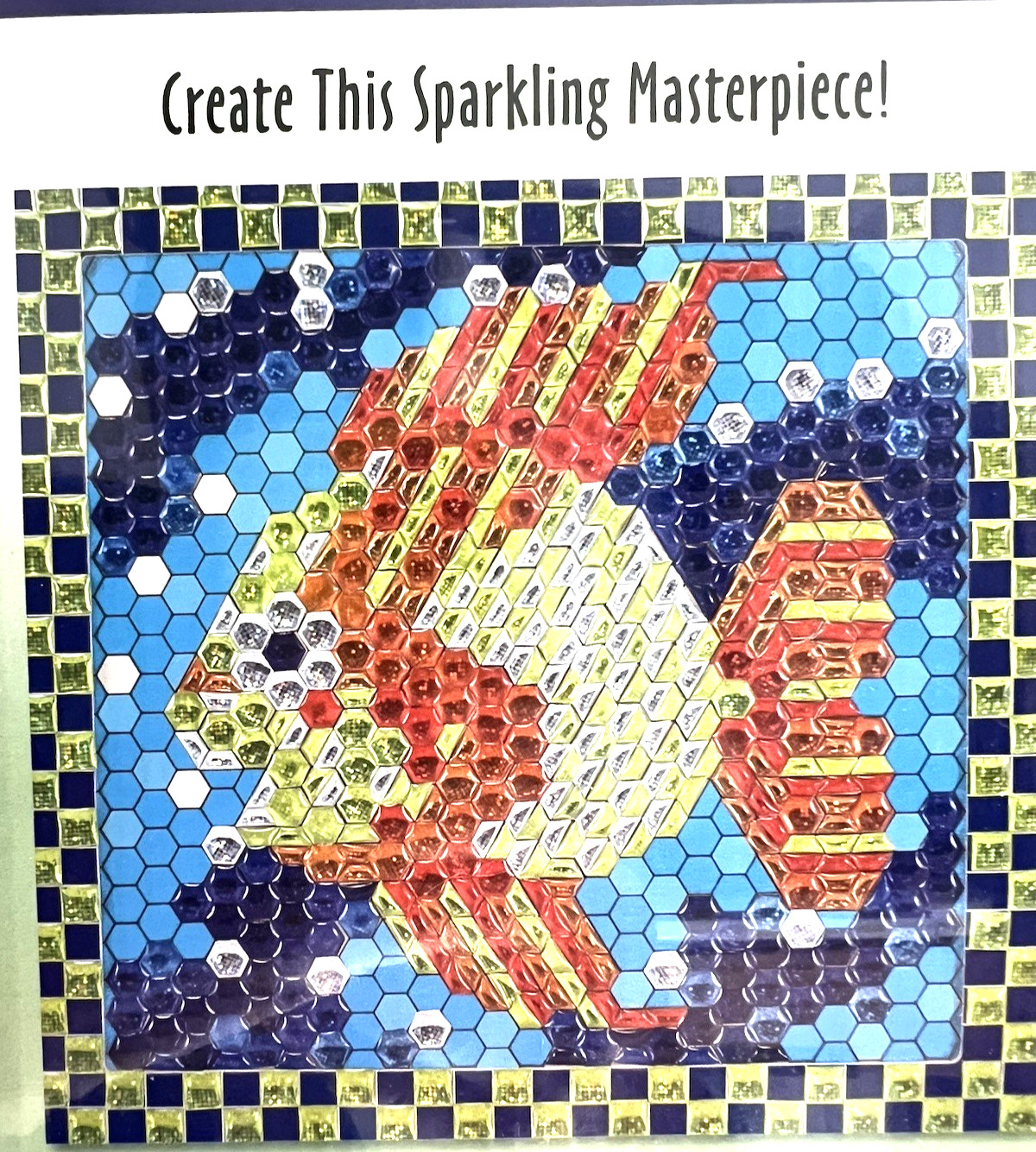 MELISSA & DOUG TROPICAL FISH PEEL & PRESS MOSAICS STICKER BY NUMBER – BRAND NEW